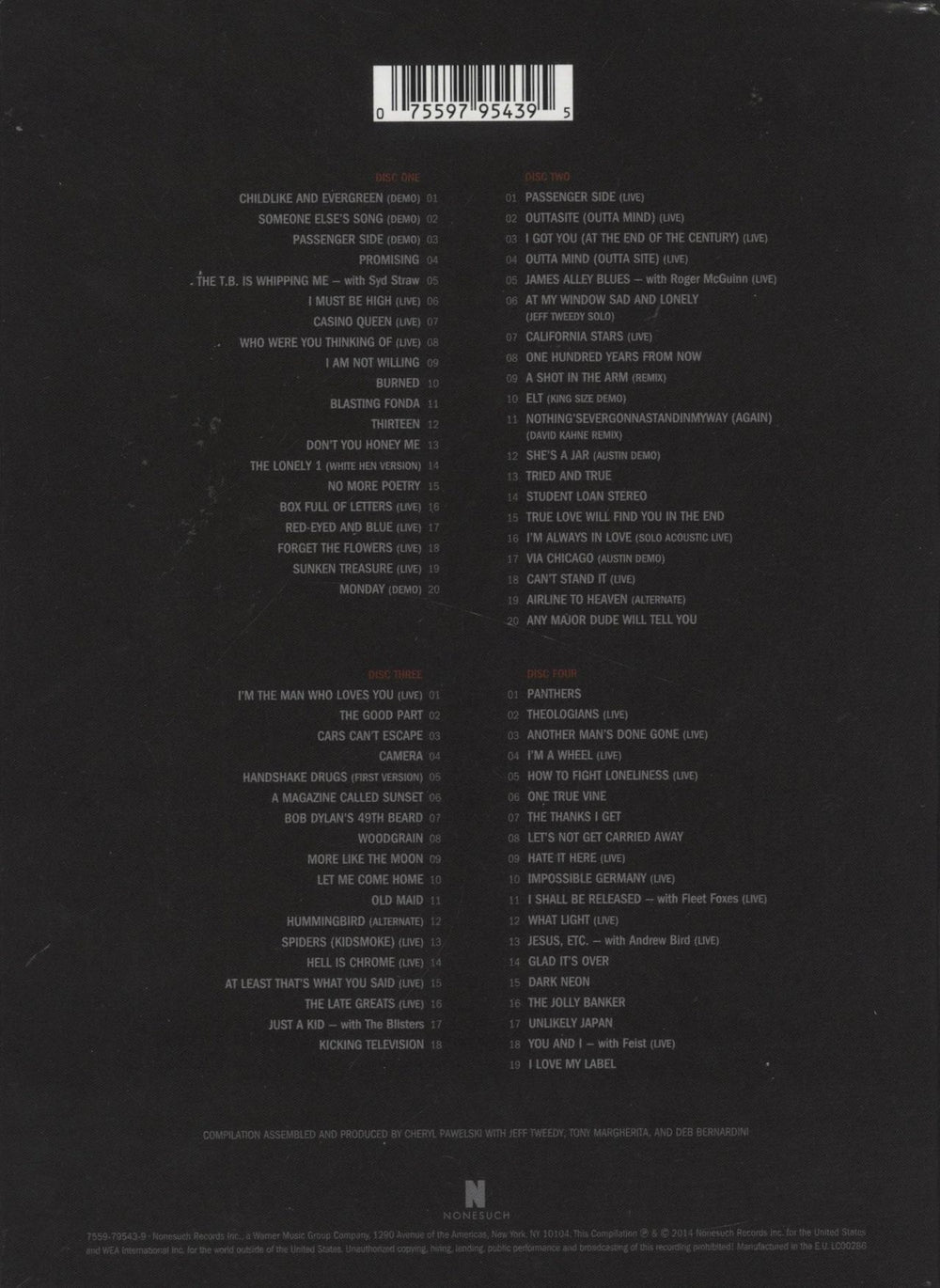 Wilco Alpha Mike Foxtrot: Rare Tracks 1994-2014 UK CD Album Box Set 075597954395