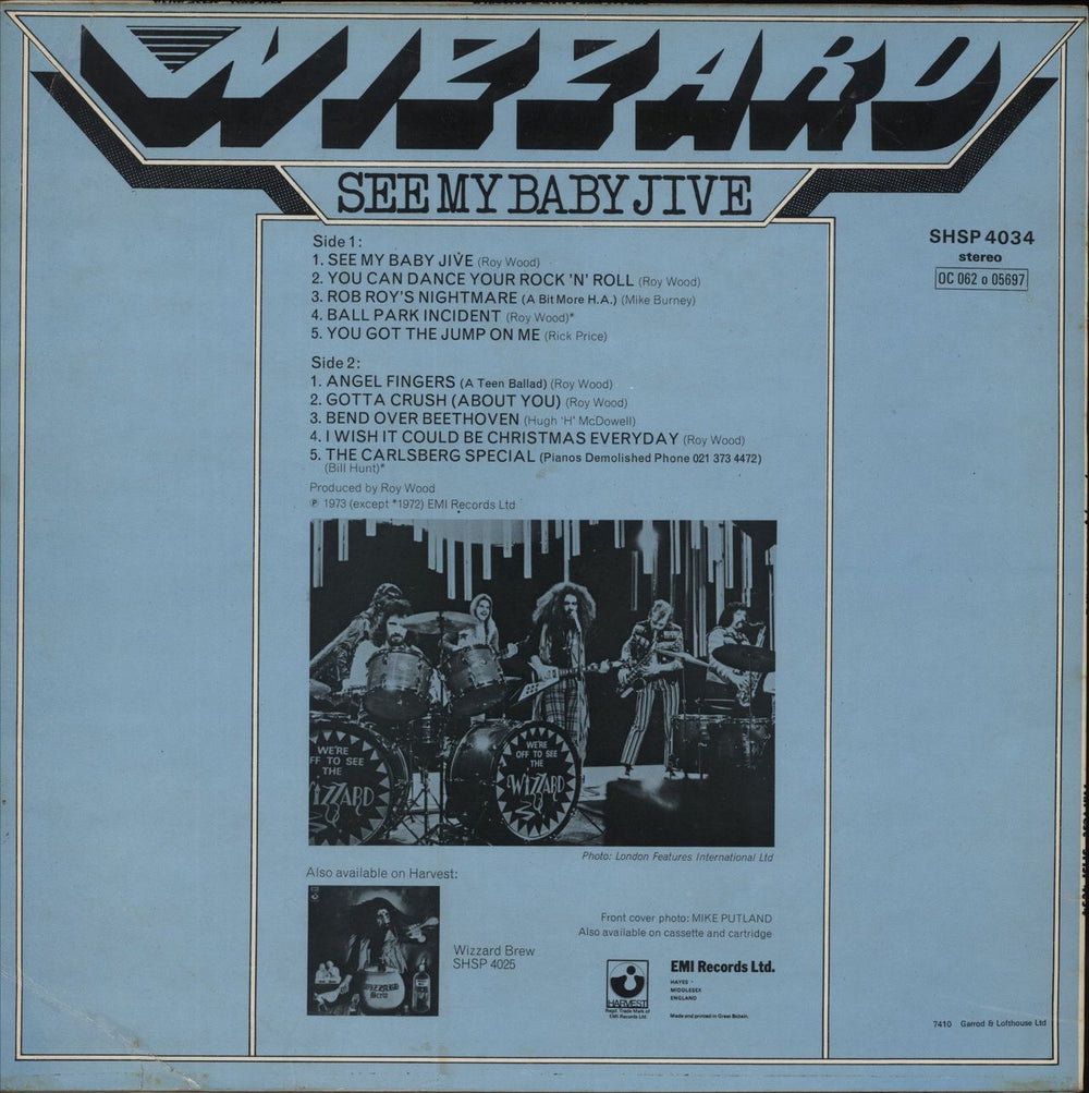 Wizzard See My Baby Jive UK vinyl LP album (LP record)