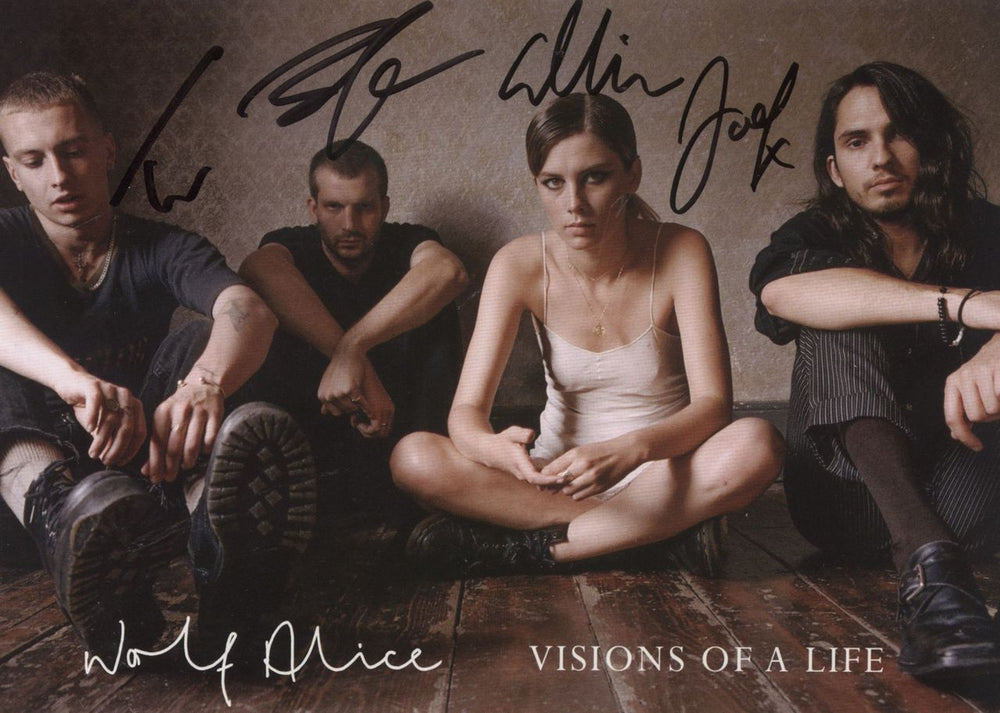 Wolf Alice Visions Of A Life - 180gm White Vinyl + Bonus 7" + Autographed Insert UK 2-LP vinyl record set (Double LP Album)