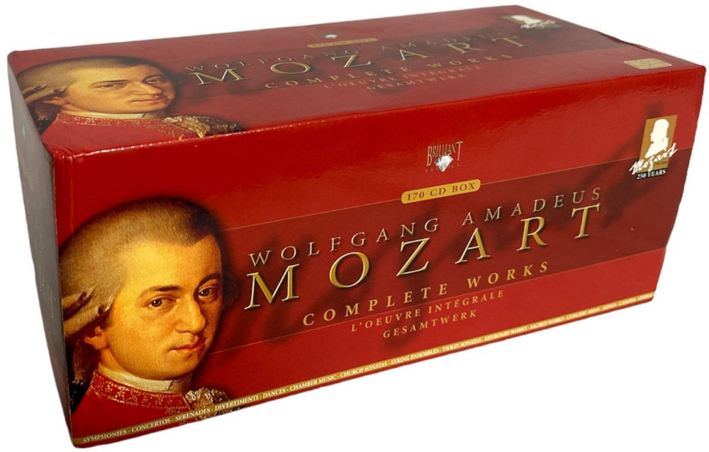 Wolfgang Amadeus Mozart Complete Works UK CD Album Box Set 92540