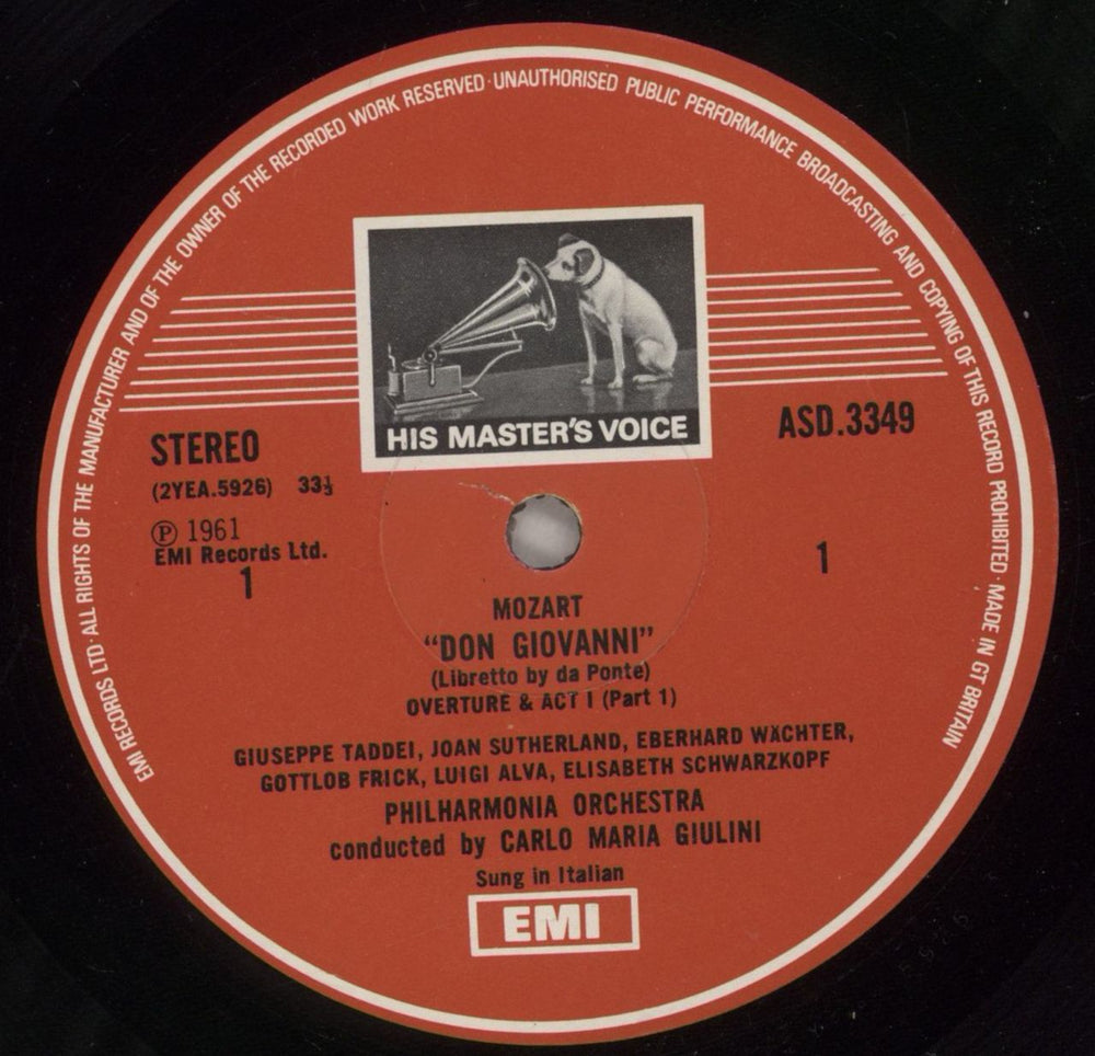 Wolfgang Amadeus Mozart Don Giovanni - Autographed UK Vinyl Box Set WZMVXDO880283