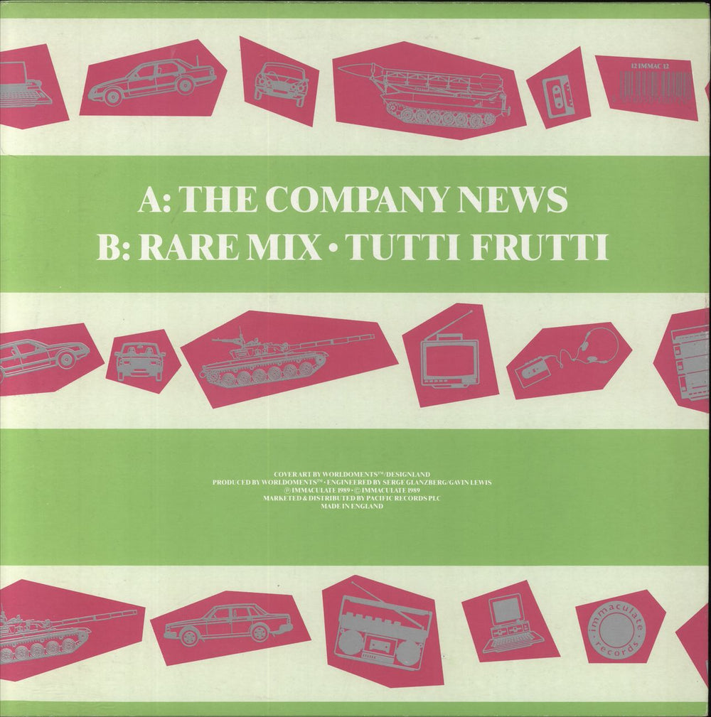 World Domination Enterprises The Company News UK 12" vinyl single (12 inch record / Maxi-single) 5016550300120