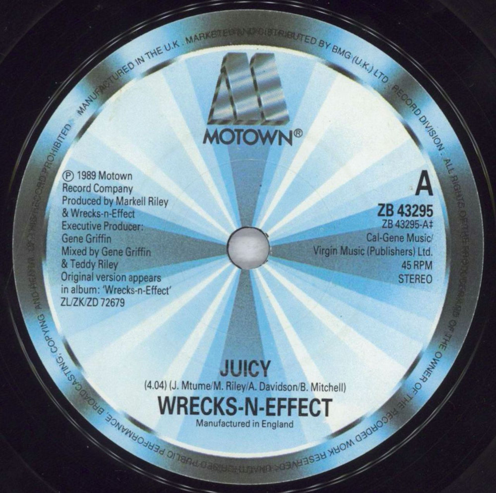 Wrecks 'N' Effect Juicy UK 12" vinyl single (12 inch record / Maxi-single) WRK12JU832818