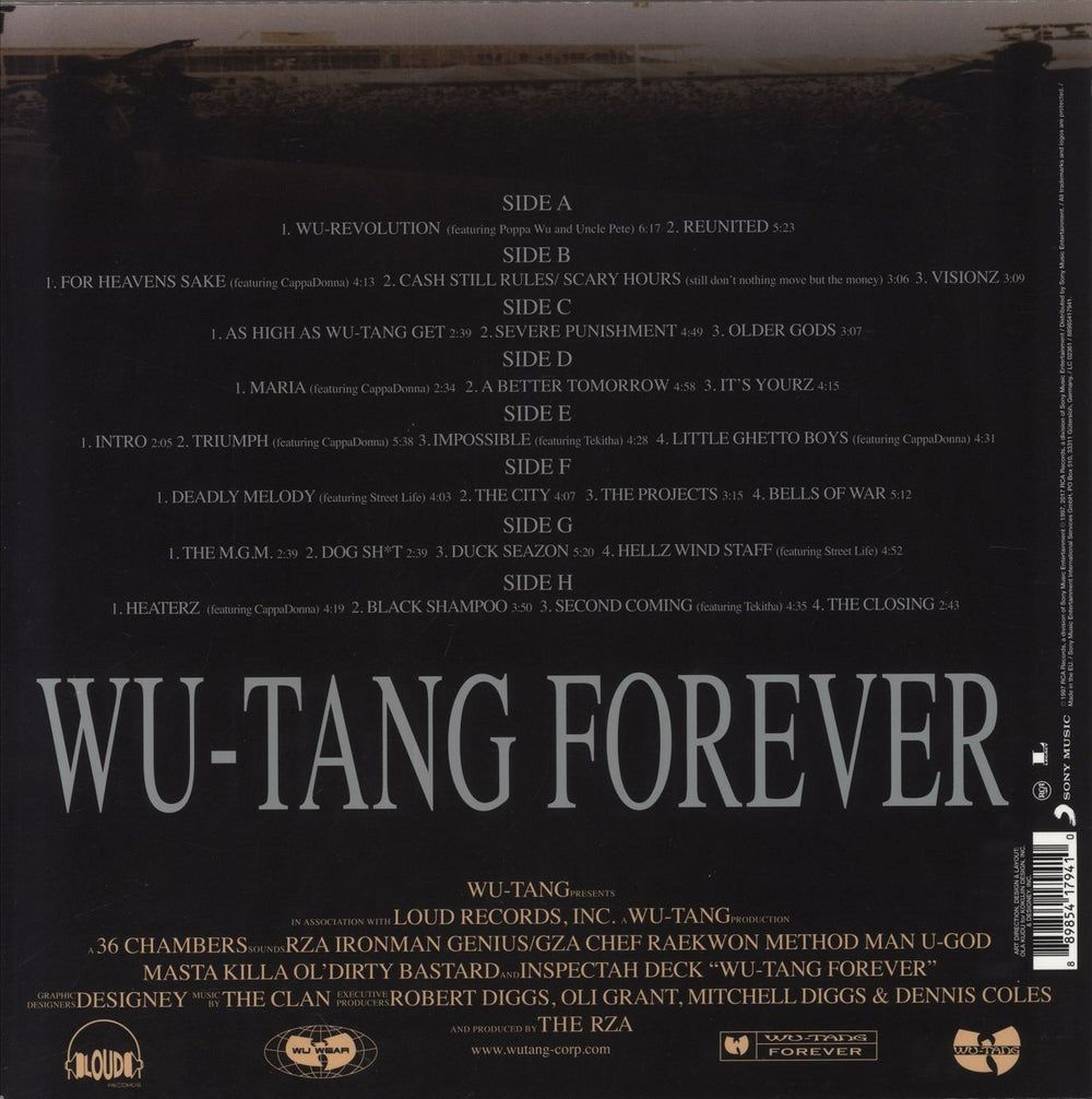 Wu-Tang Clan Wu-Tang Forever - 180g UK 4-LP vinyl album record set 889854179410
