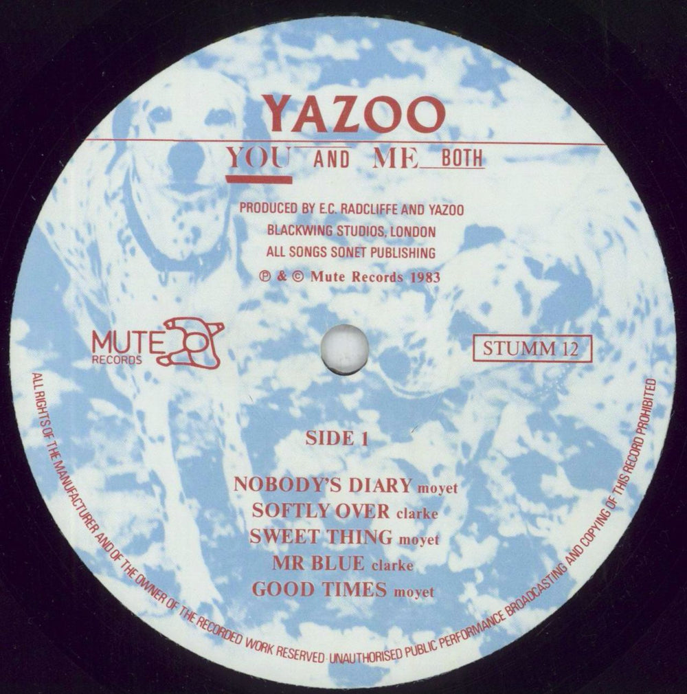 Yazoo You And Me Both UK vinyl LP album (LP record) YAZLPYO109921