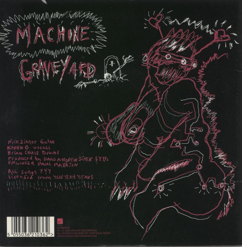 Yeah Yeah Yeahs Machine UK 7" vinyl single (7 inch record / 45) 5055036210362