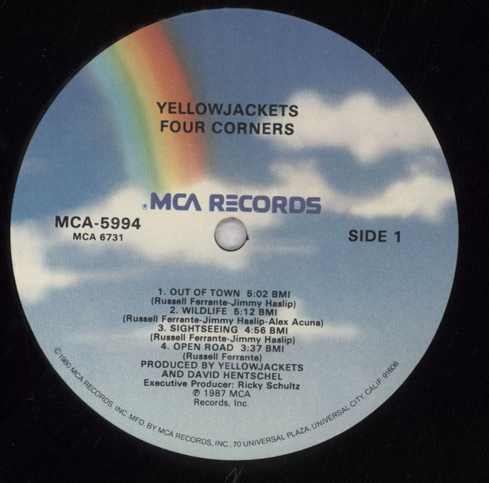 Yellowjackets Four Corners US vinyl LP album (LP record) YJALPFO630852