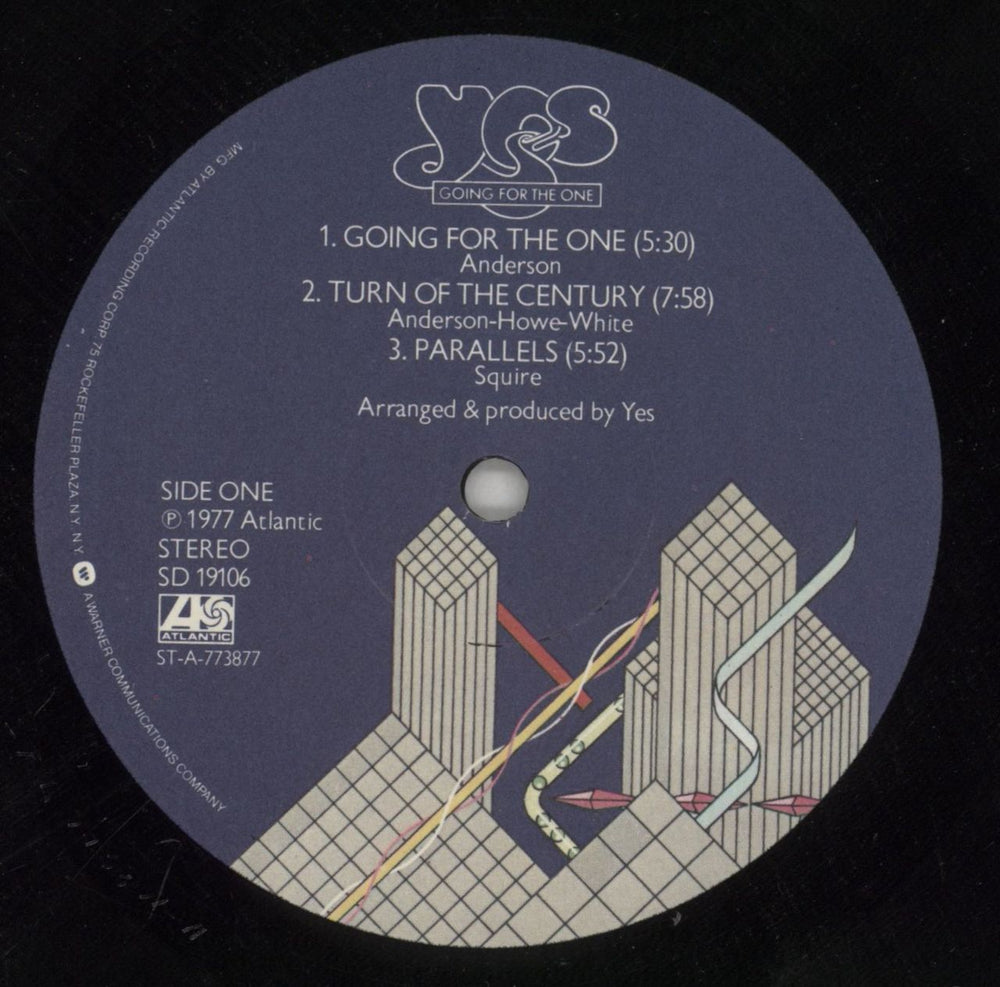 Yes Going For The One US vinyl LP album (LP record) YESLPGO773028
