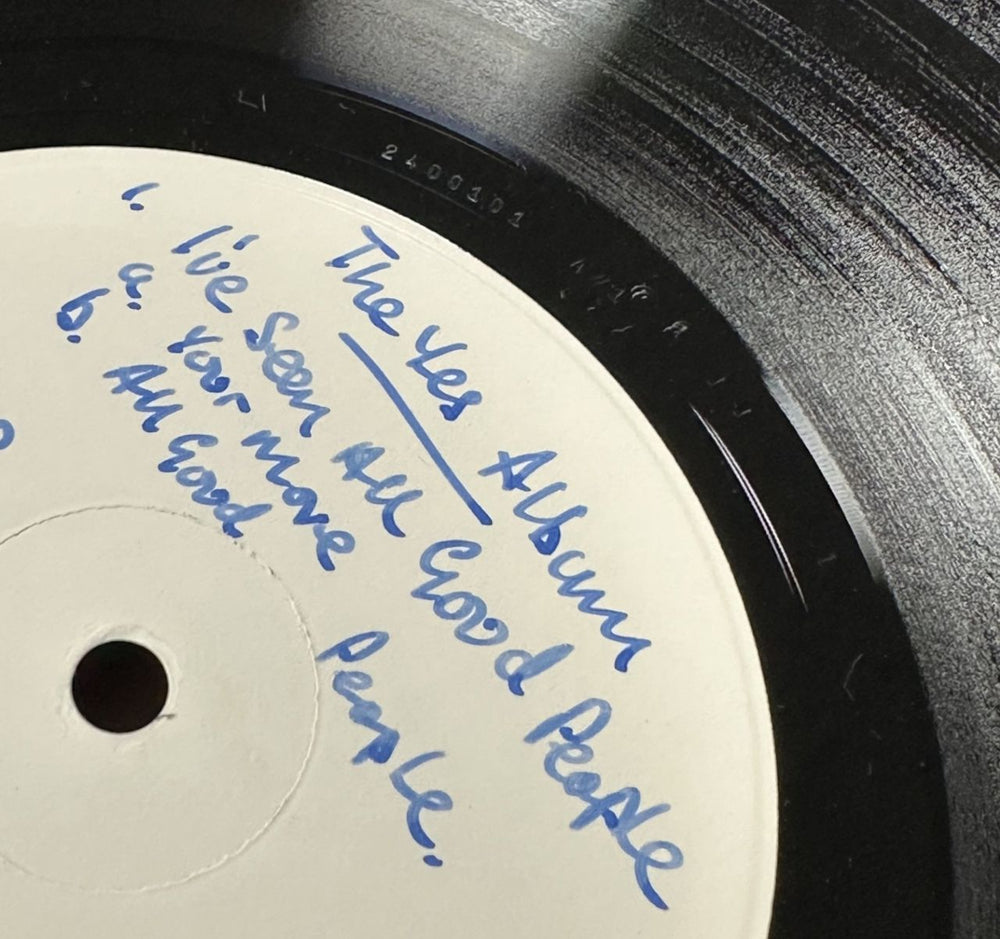Yes The Yes Album - Test Pressing UK vinyl LP album (LP record) YESLPTH878362