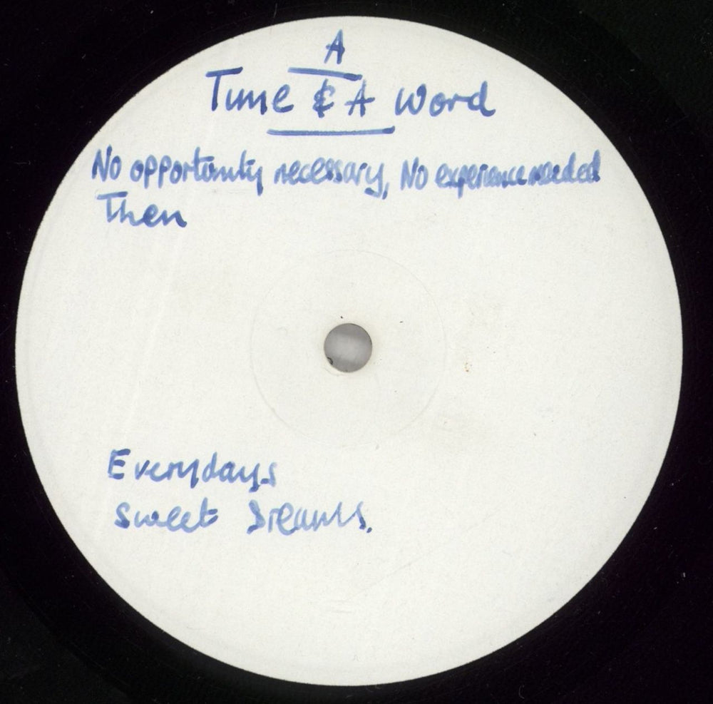 Yes Time And A Word - Test Pressing UK vinyl LP album (LP record) 2400006