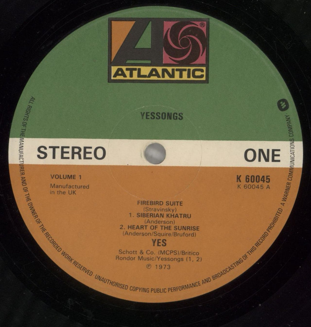 Yes Yessongs - 2nd - VG UK 3-LP vinyl record set (Triple LP Album) YES3LYE877456