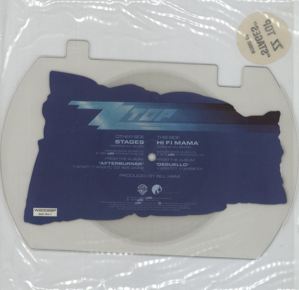 ZZ Top Sleeping Bag - Complete Set Of Interlocking Shapes UK shaped picture disc (picture disc vinyl record)