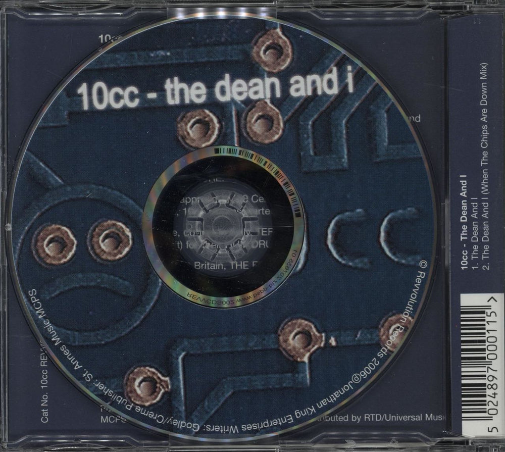 10cc The Dean And I UK CD single (CD5 / 5") 5024897000115