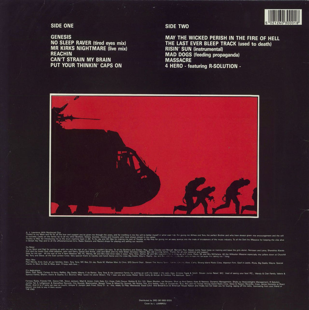 4 Hero In Rough Territory + 12" UK 2-LP vinyl record set (Double LP Album)