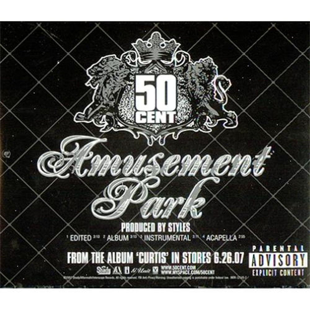 50 Cent Straight To The Bank / Amusement Park US Promo CD single (CD5 / 5") INTR-12105-2/12145-2