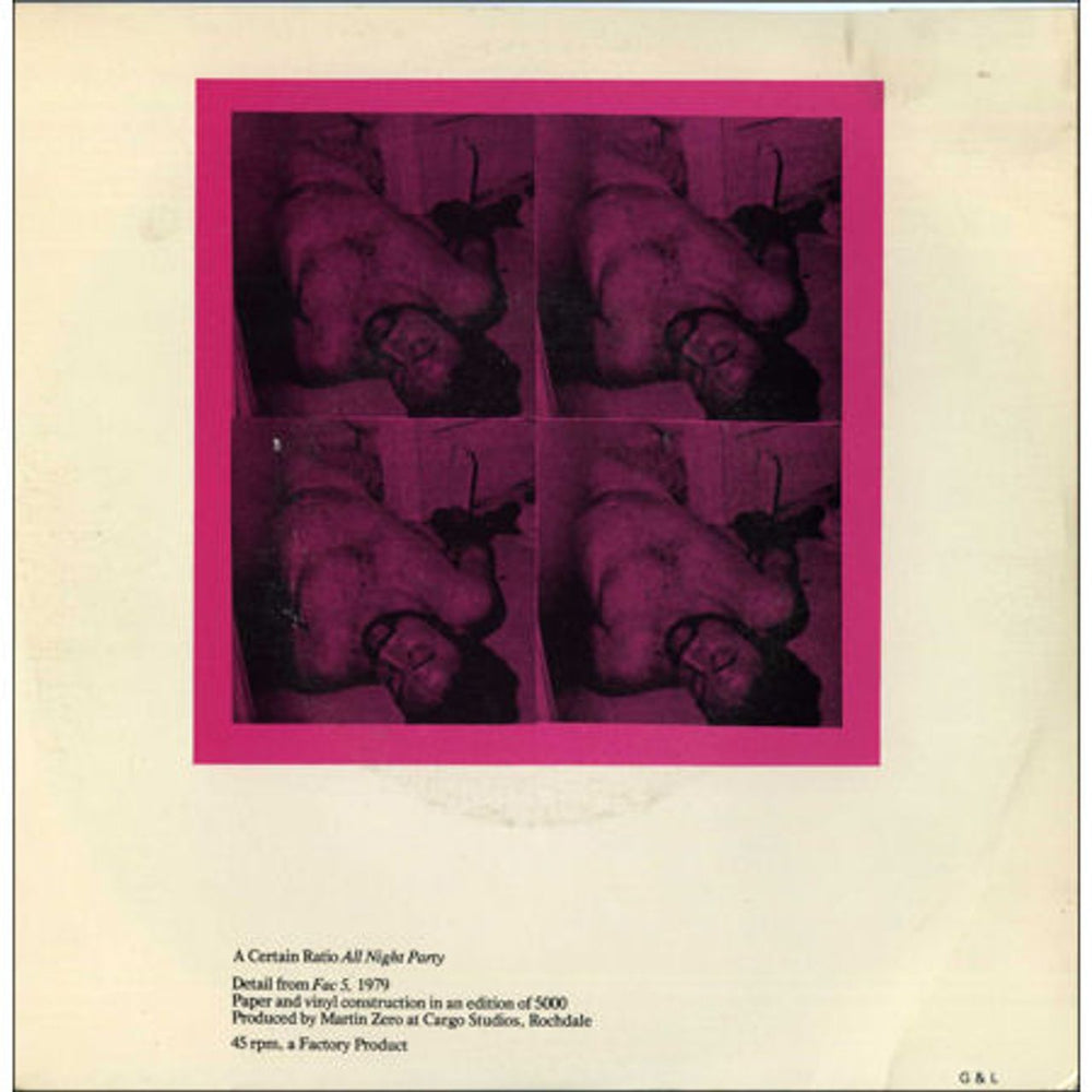 A Certain Ratio All Night Party UK 7" vinyl single (7 inch record / 45) FAC5