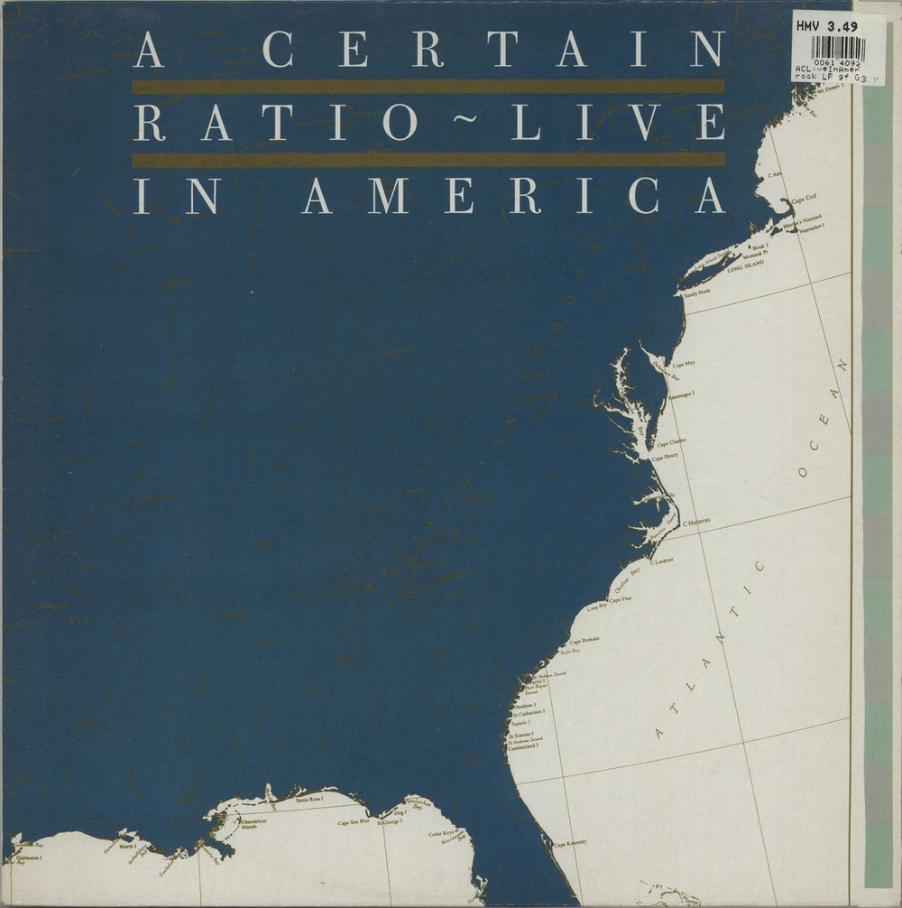 A Certain Ratio Live In America UK vinyl LP album (LP record) DOJOLP47