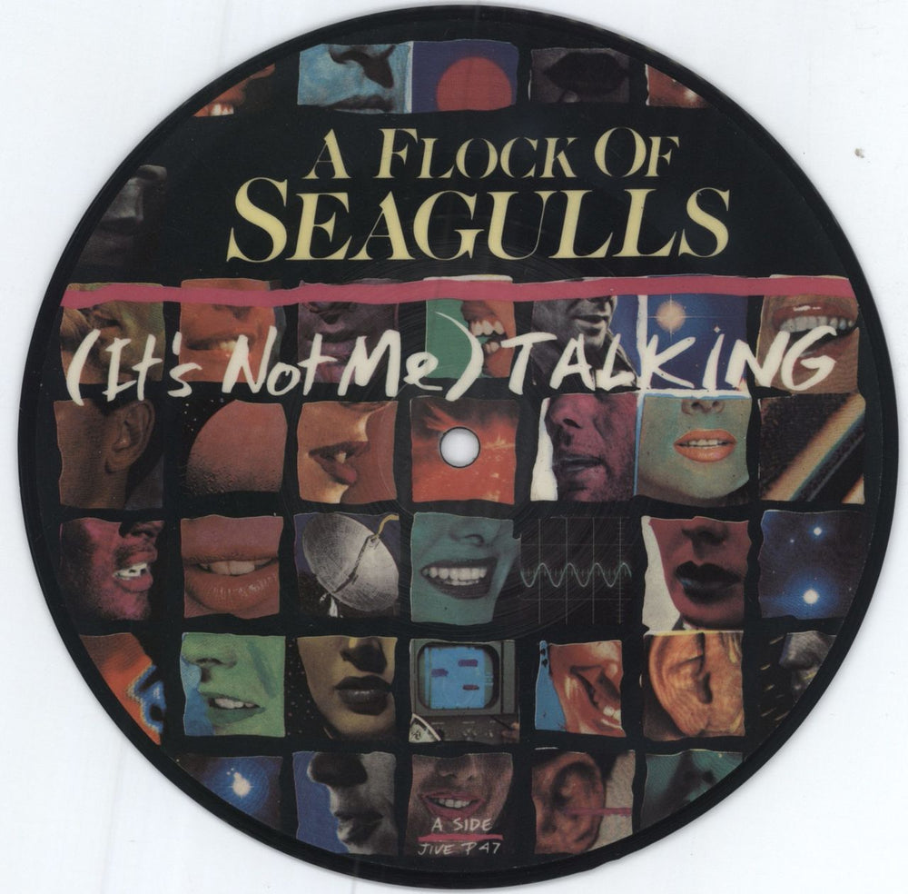 A Flock Of Seagulls (It's Not Me) Talking UK 7" vinyl picture disc (7 inch picture disc single) JIVEP47