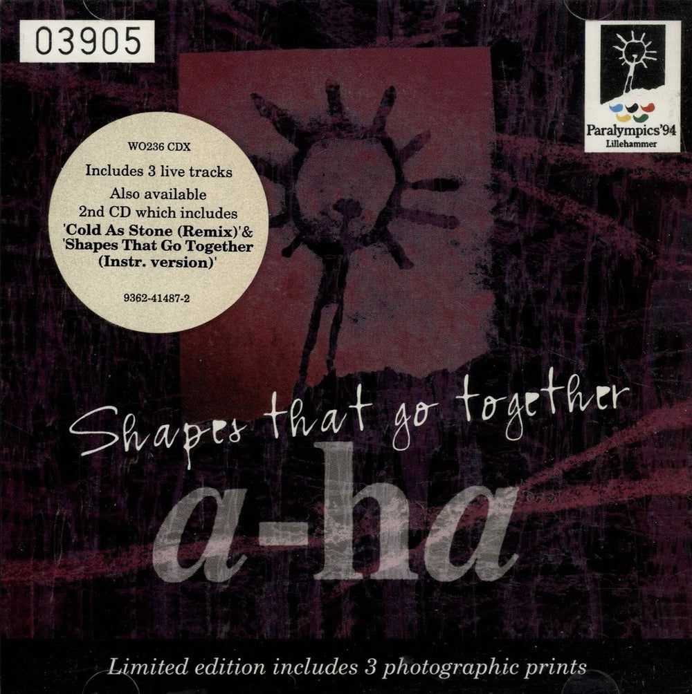 A-Ha Shapes That Go Together + Photo Prints UK CD single (CD5 / 5") W0236CDX