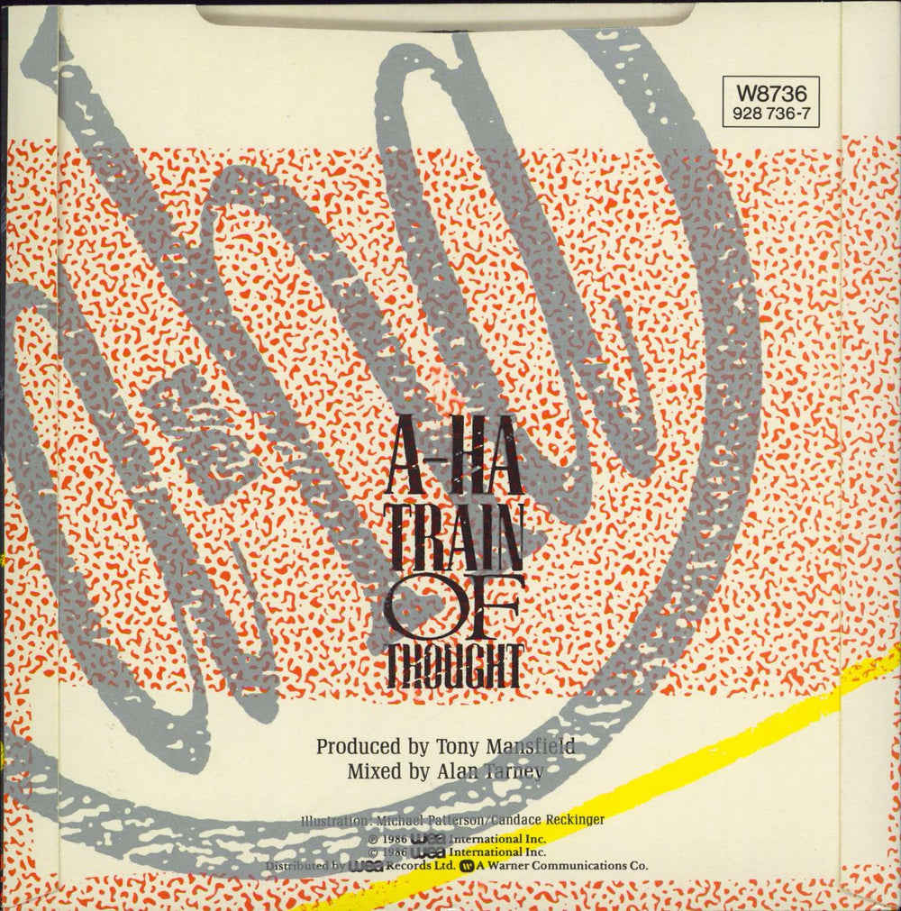 A-Ha Train Of Thought - Solid UK 7" vinyl single (7 inch record / 45)