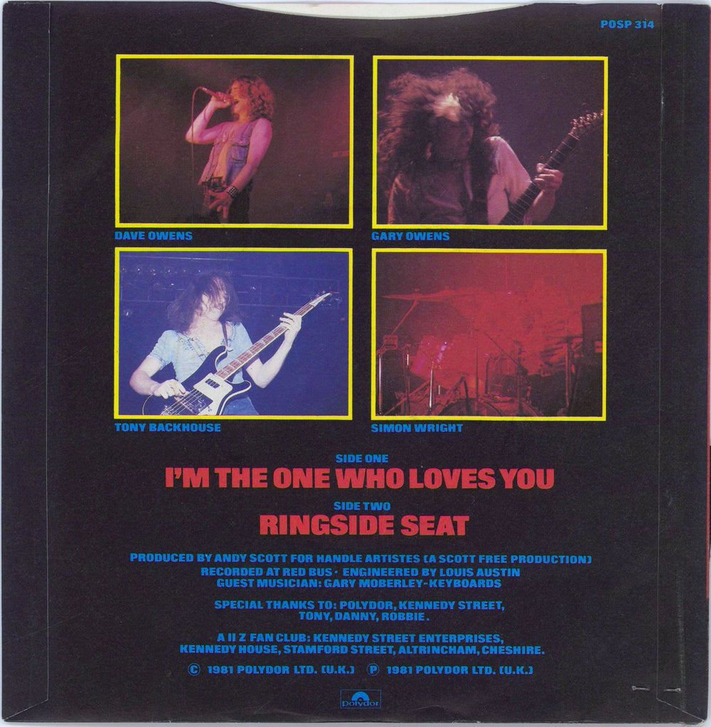 A II Z I'm The One Who Loves You + Patch UK 7" vinyl single (7 inch record / 45)