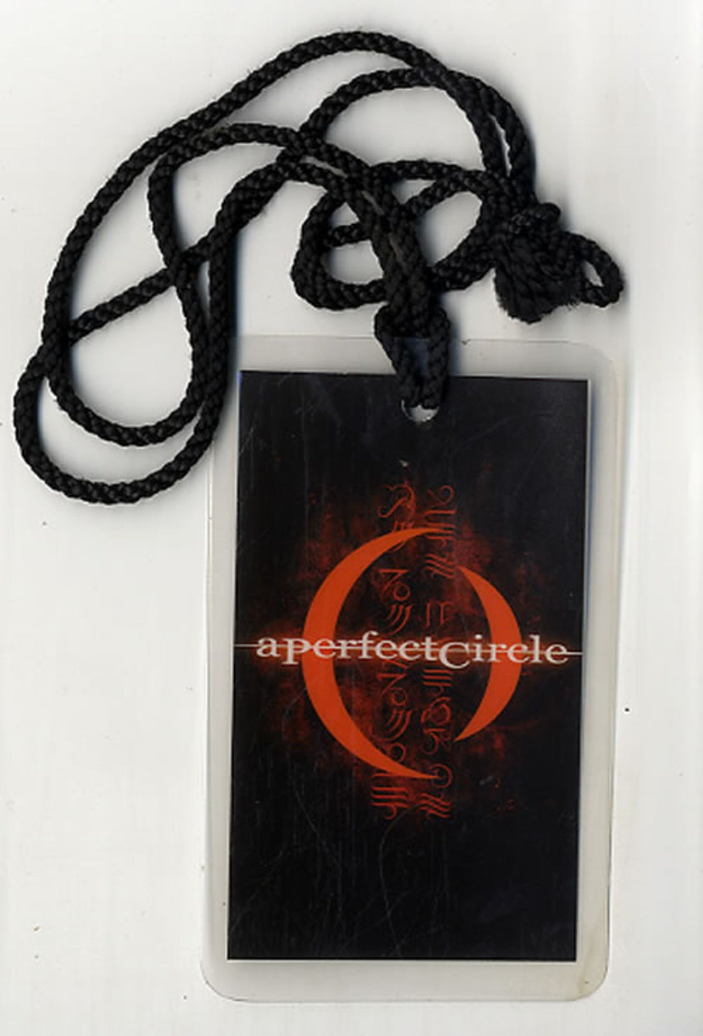 A Perfect Circle After Show Pass UK tour pass TOUR LAMINATE