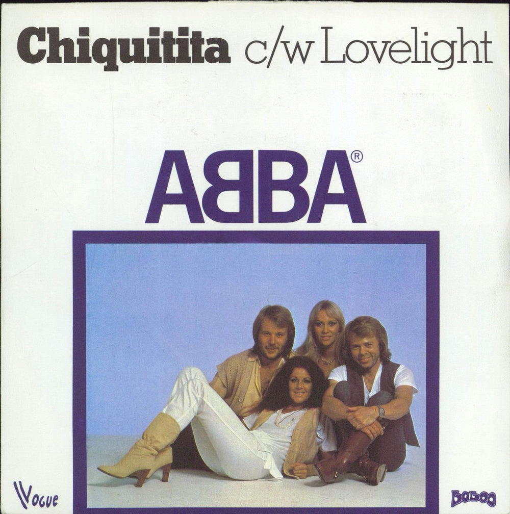 Abba Chiquitita - EX French 7" vinyl single (7 inch record / 45) 45.X.1134