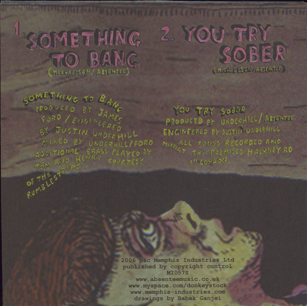 Absentee Something To Bang UK 7" vinyl single (7 inch record / 45)