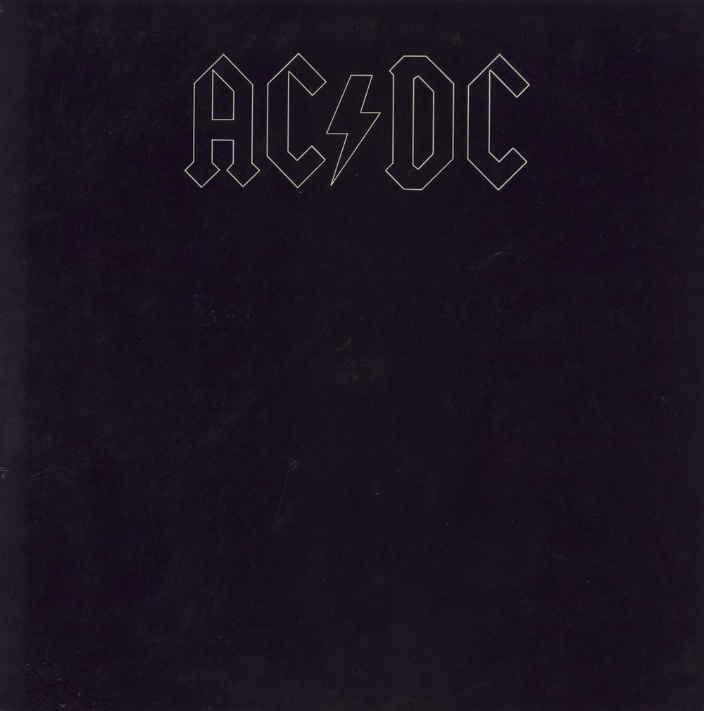 AC/DC Back In Black UK vinyl LP album (LP record) K50735