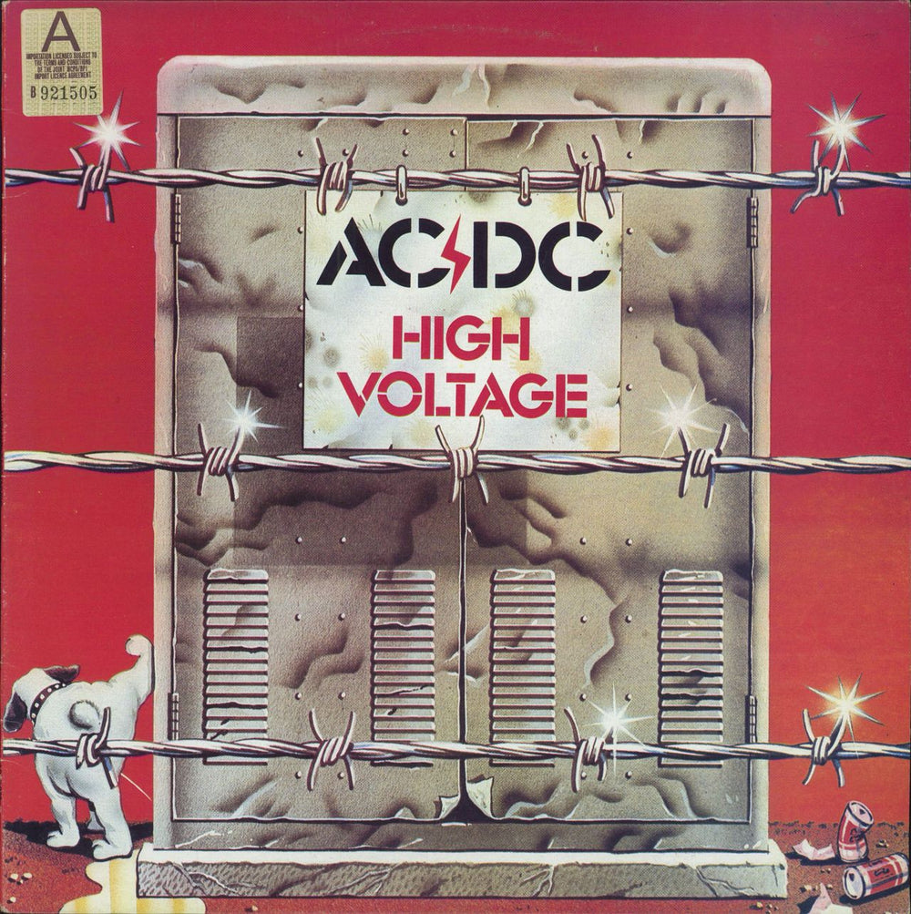 AC/DC High Voltage Australian vinyl LP album (LP record) APLP009