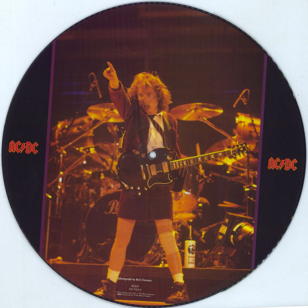 AC/DC The Razor's Edge UK picture disc LP (vinyl picture disc album) ACDPDTH00403