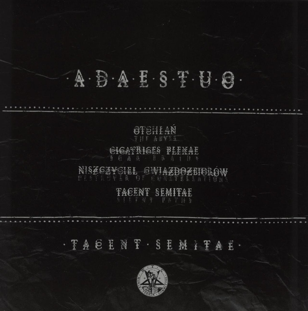 Adaestuo Tacent Semitae German 12" vinyl single (12 inch record / Maxi-single)