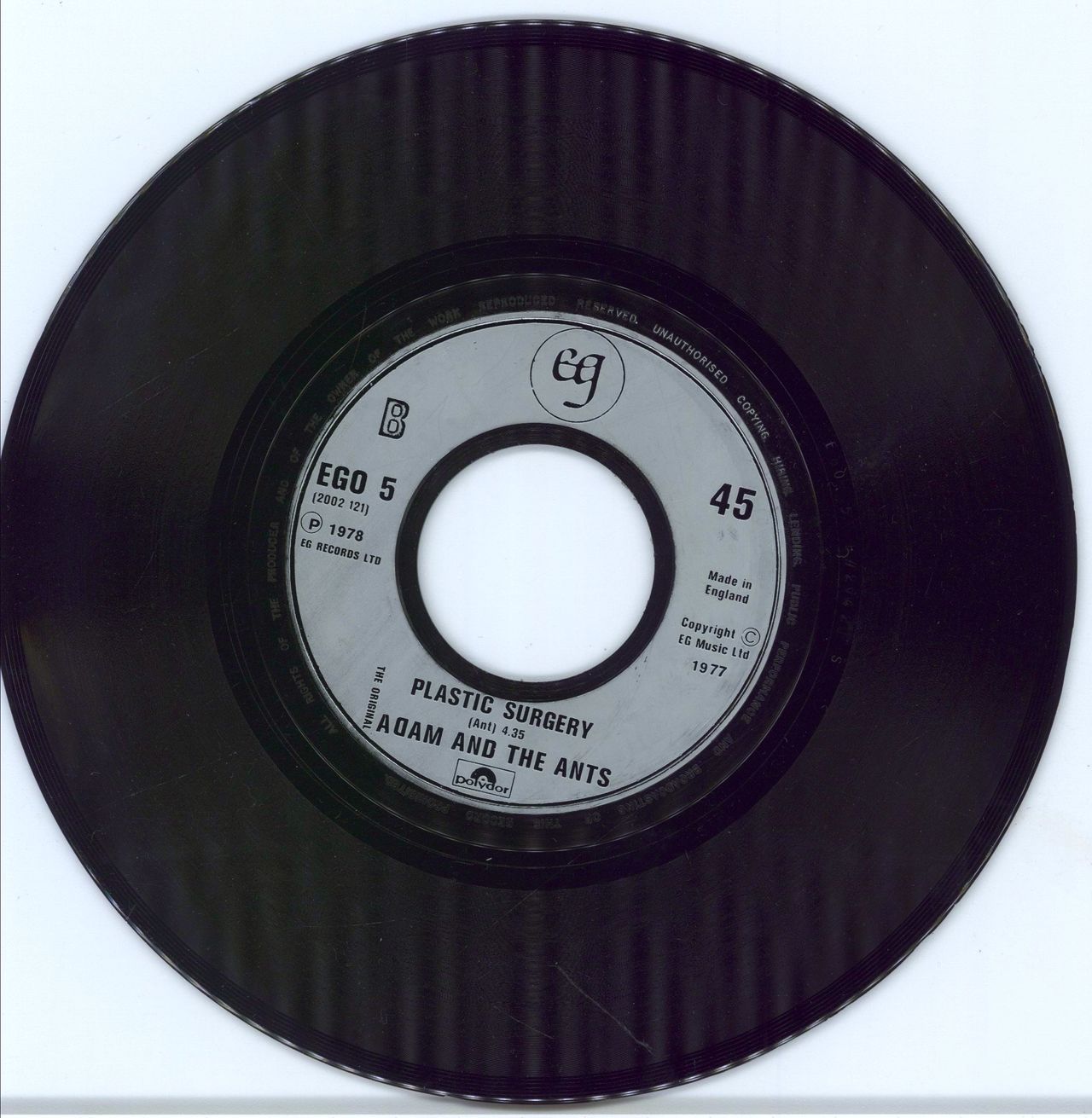 Adam & The Ants Deutscher Girls - Jukebox UK 7" vinyl single (7 inch record / 45)