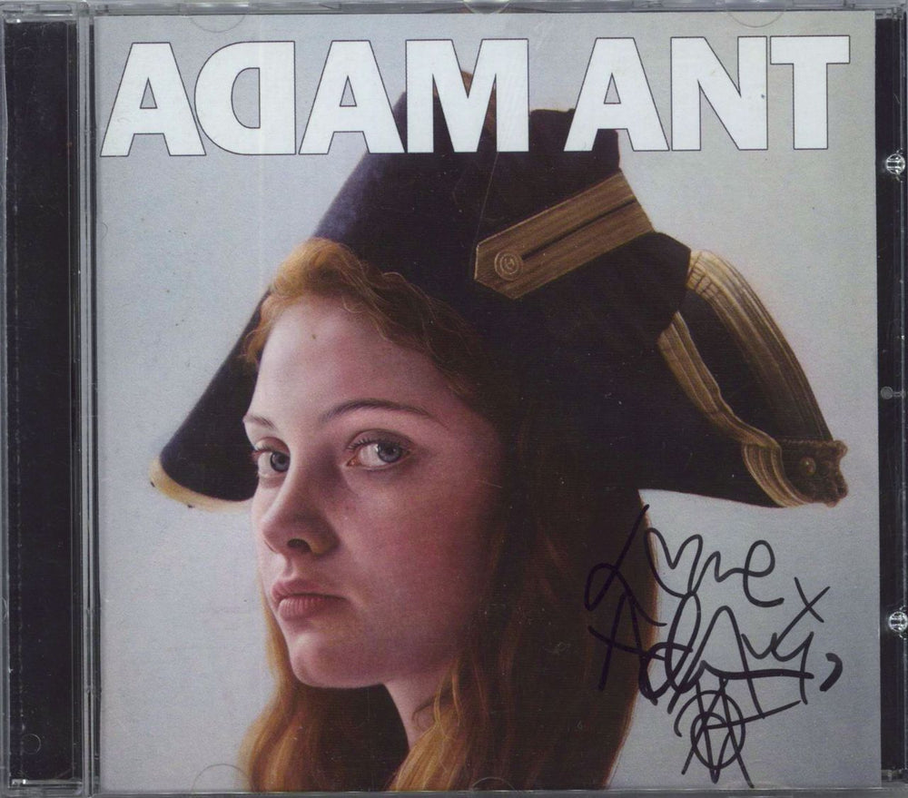 Adam Ant Adam Ant Is The Blueblack Hussar - Autographed UK CD album (CDLP) BBH002CD