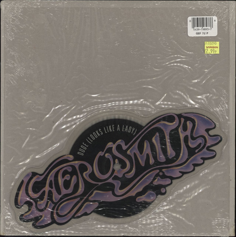 Aerosmith Dude Looks Like A Lady - Sealed UK shaped picture disc (picture disc vinyl record) GEF72P