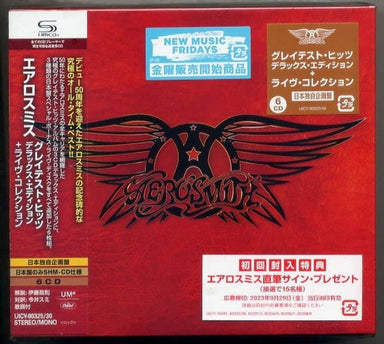 Aerosmith Greatest Hits + Live Collection + Poster - SHM-CD Japanese SHM CD UICY-80325/30