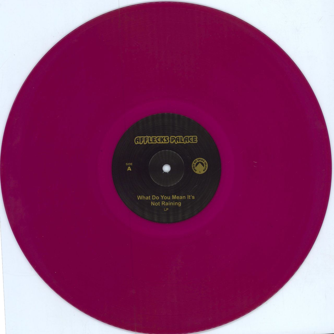 Afflecks Palace What Do You Mean It's Not Raining? - Purple vinyl UK vinyl LP album (LP record) 4IWLPWH787557