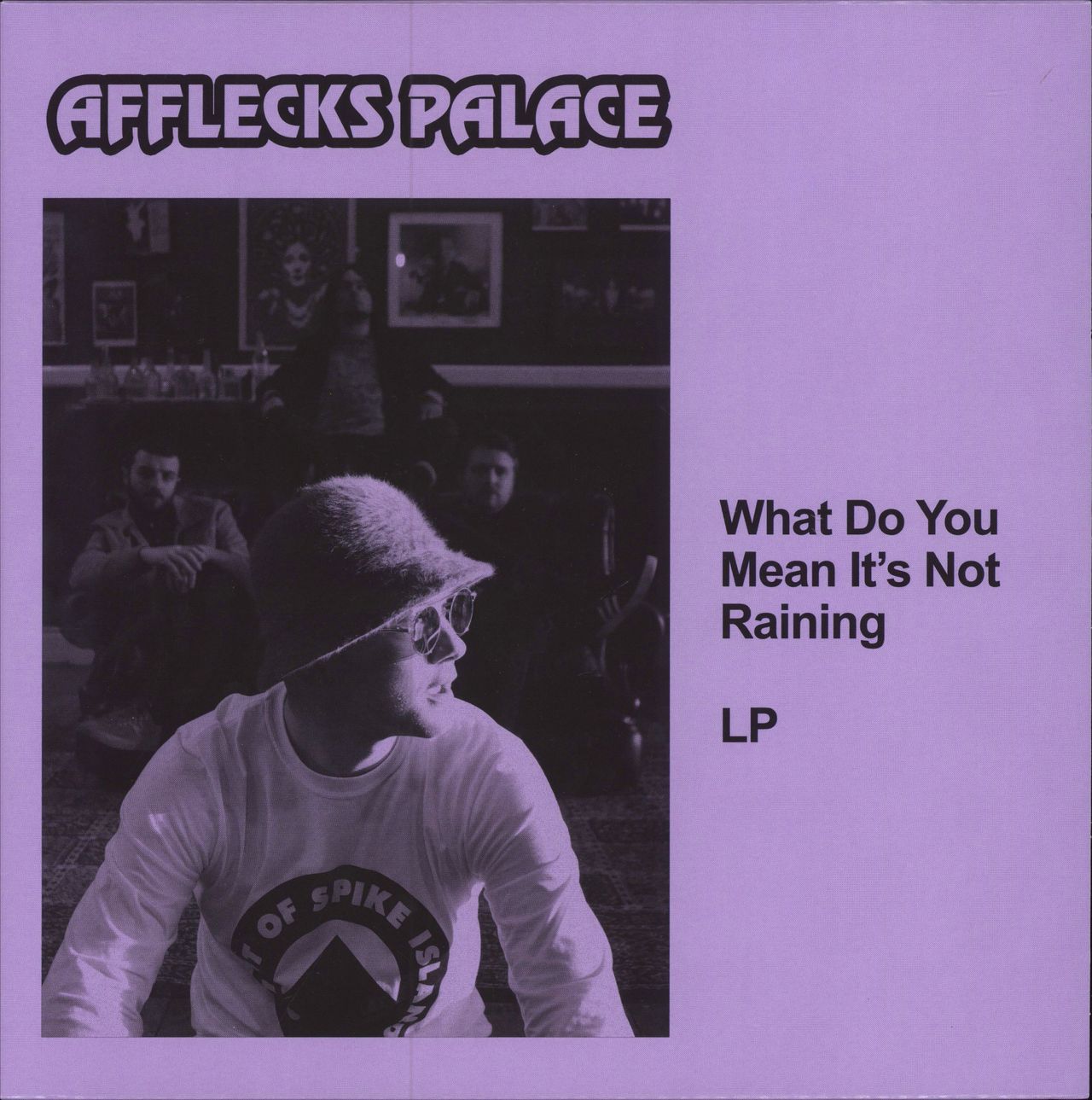 Afflecks Palace What Do You Mean It's Not Raining? - Purple vinyl UK vinyl LP album (LP record) SOSI2