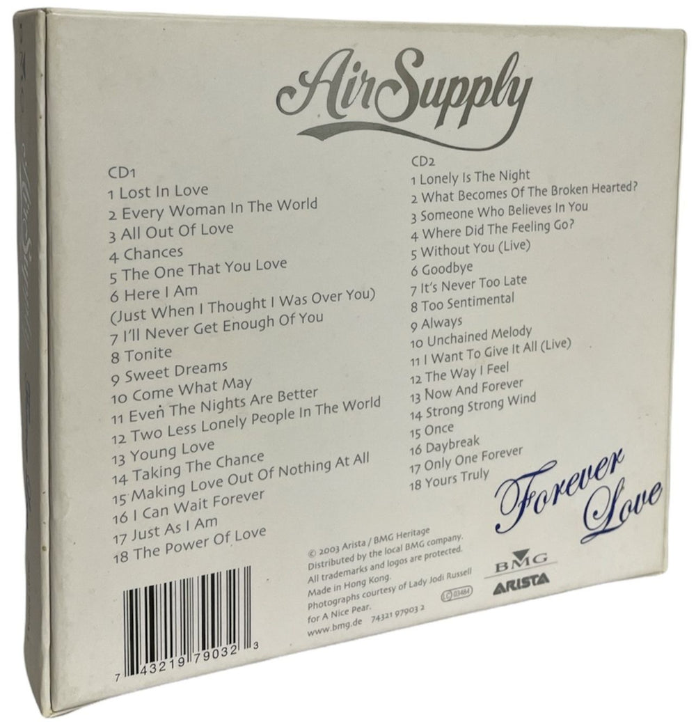 Air Supply Forever Love: Greatest Hits Hong Kong 2-CD album set —  RareVinyl.com