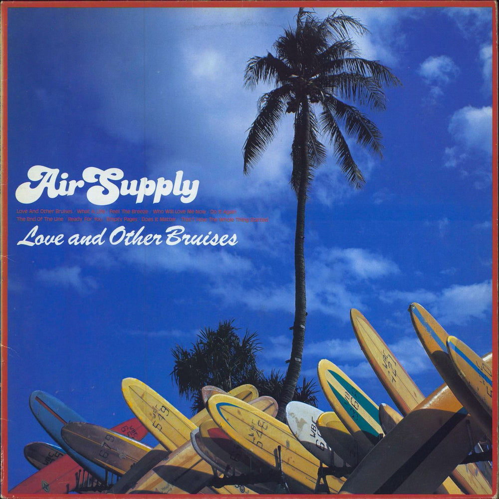 Air Supply Love And Other Bruises Japanese vinyl LP album (LP record) 25·3P-295