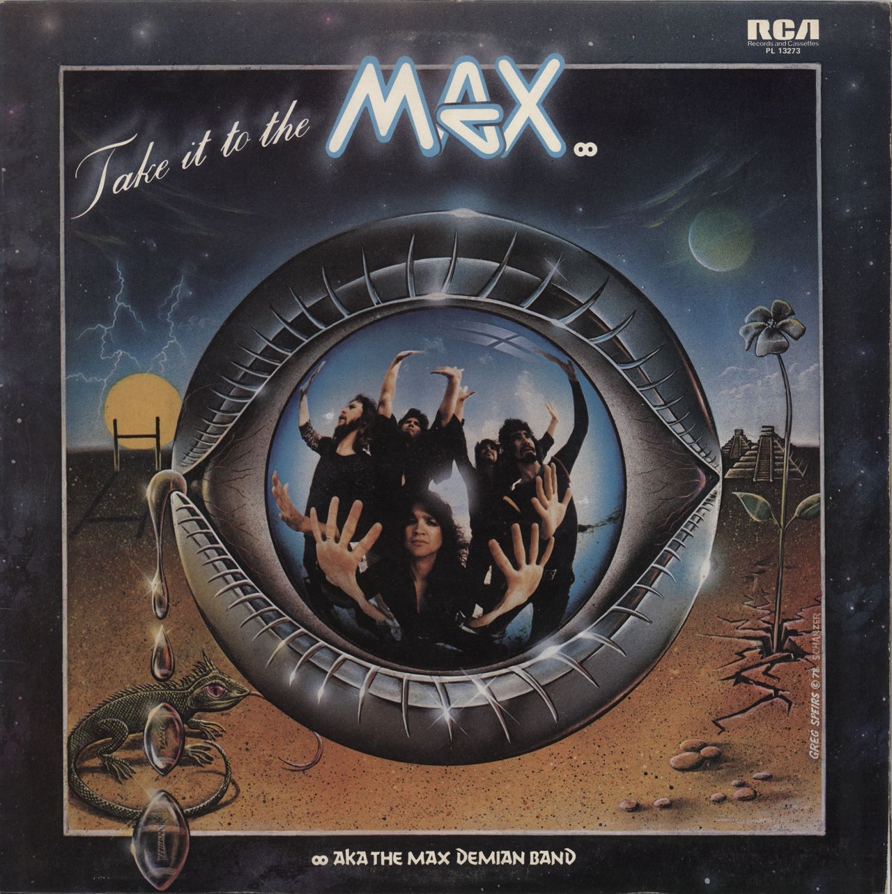 Aka The Max Demian Band Take It To The Max UK vinyl LP album (LP record) PL13273