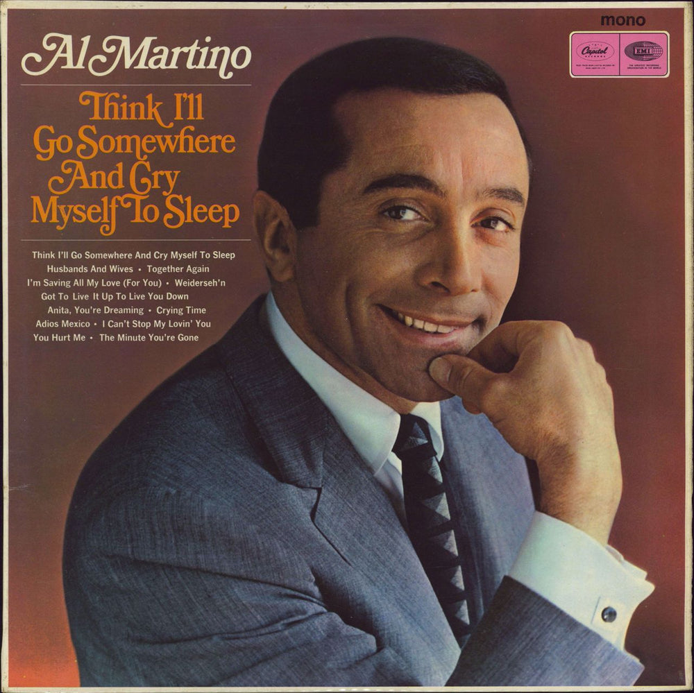 Al Martino Think I'll Go Somewhere And Cry Myself To Sleep UK Promo vinyl LP album (LP record) T2528