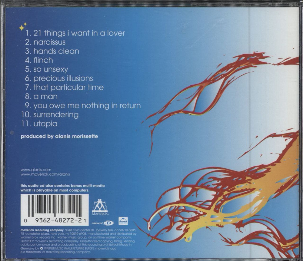 Alanis Morissette Under Rug Swept UK CD album (CDLP) ANSCDUN205841