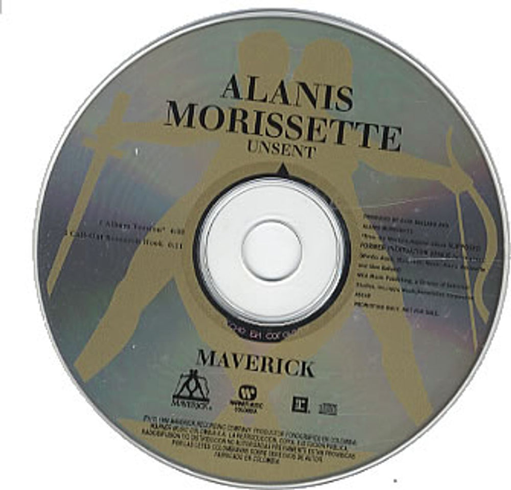 Alanis Morissette Unsent Colombian Promo CD single (CD5 / 5") ANSC5UN334754