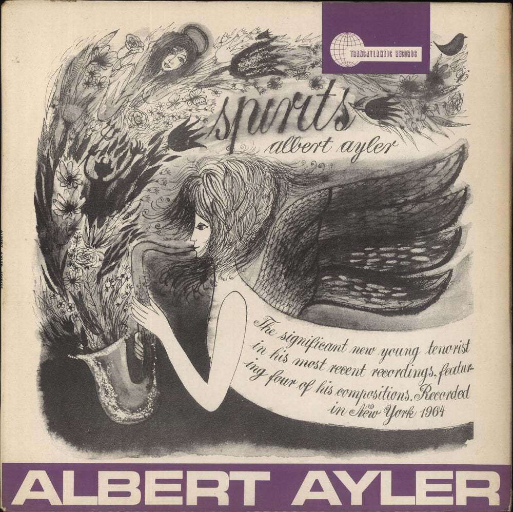 Albert Ayler Spirits UK vinyl LP album (LP record) TRA130