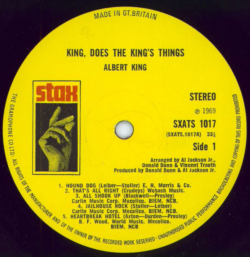 Albert King King, Does The King's Things UK vinyl LP album (LP record) ATKLPKI793335