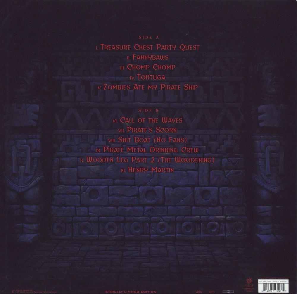 Alestorm Curse Of The Crystal Coconut UK vinyl LP album (LP record) 840588132485