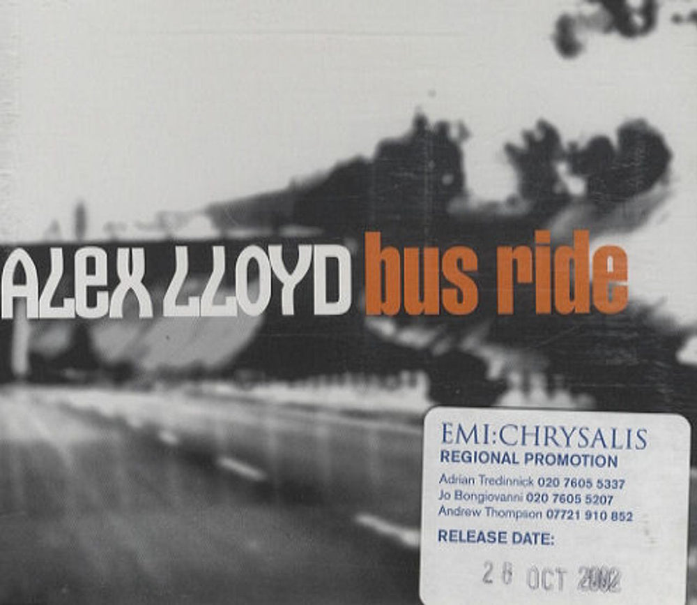 Alex Lloyd Bus Ride UK Promo CD single (CD5 / 5") CDEMDJ617