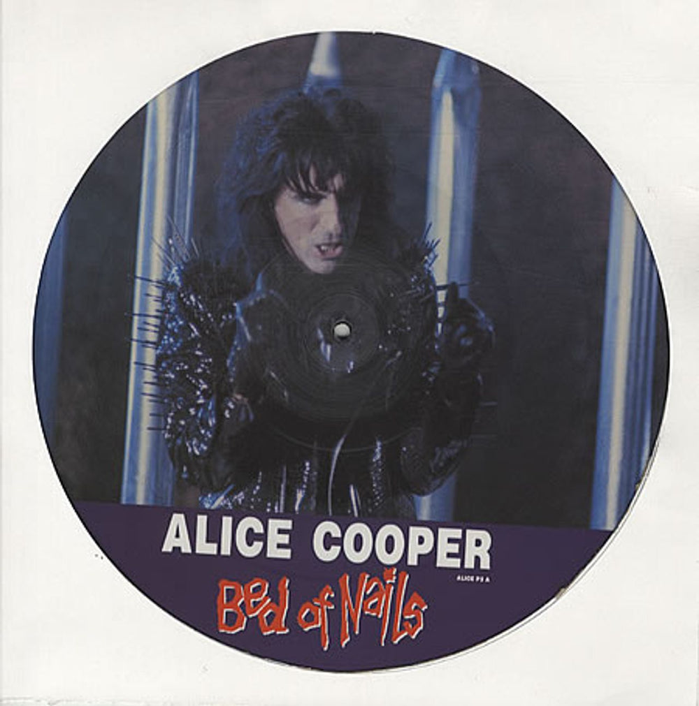 Alice Cooper Bed Of Nails UK 12" vinyl picture disc (12 inch picture record) ALICEP3