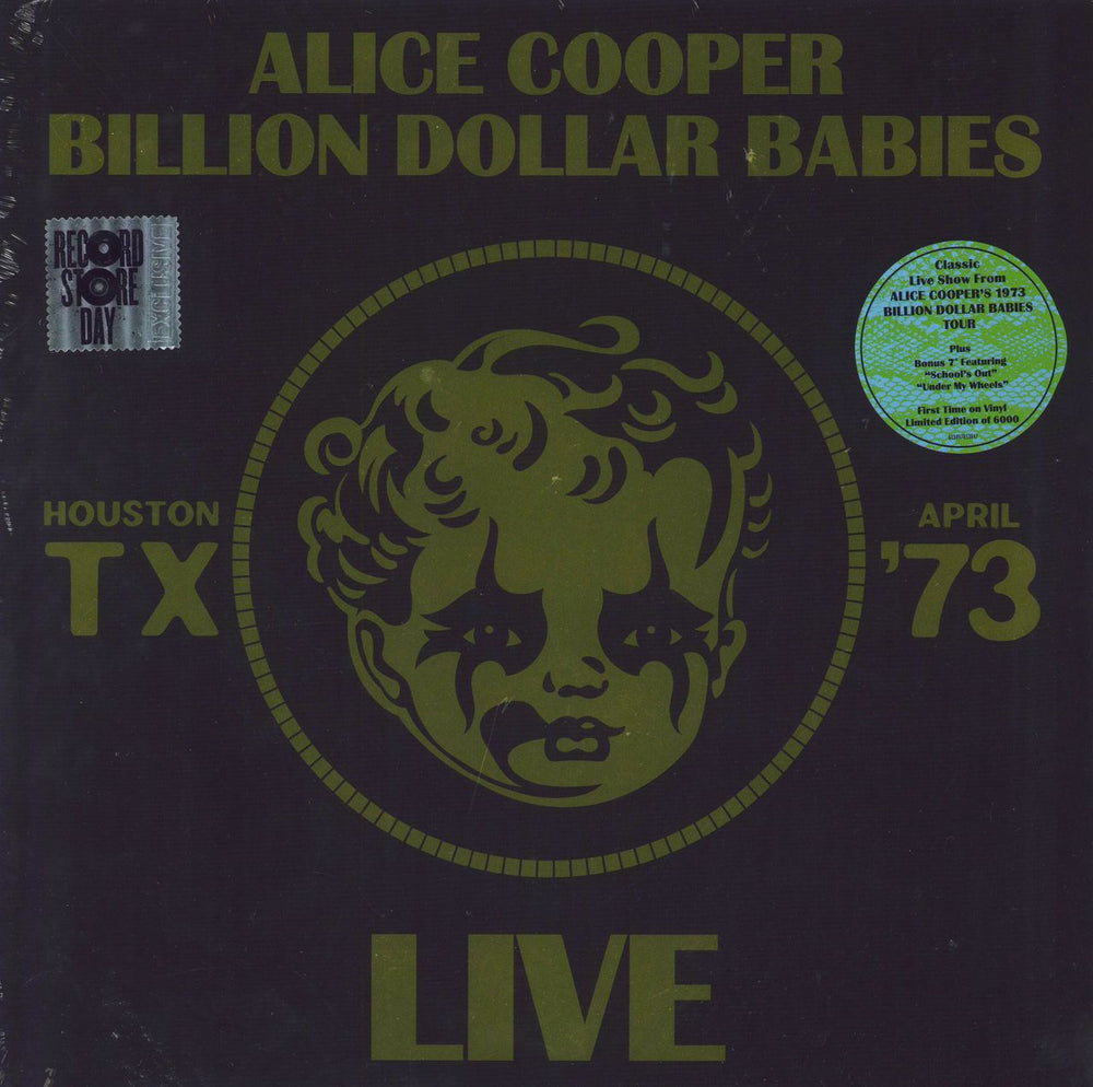 Alice Cooper Billion Dollar Babies Live + 7" US vinyl LP album (LP record) R1585343